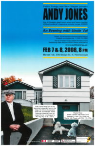 Poster for Andy Jones in A Evening With Uncles Vai