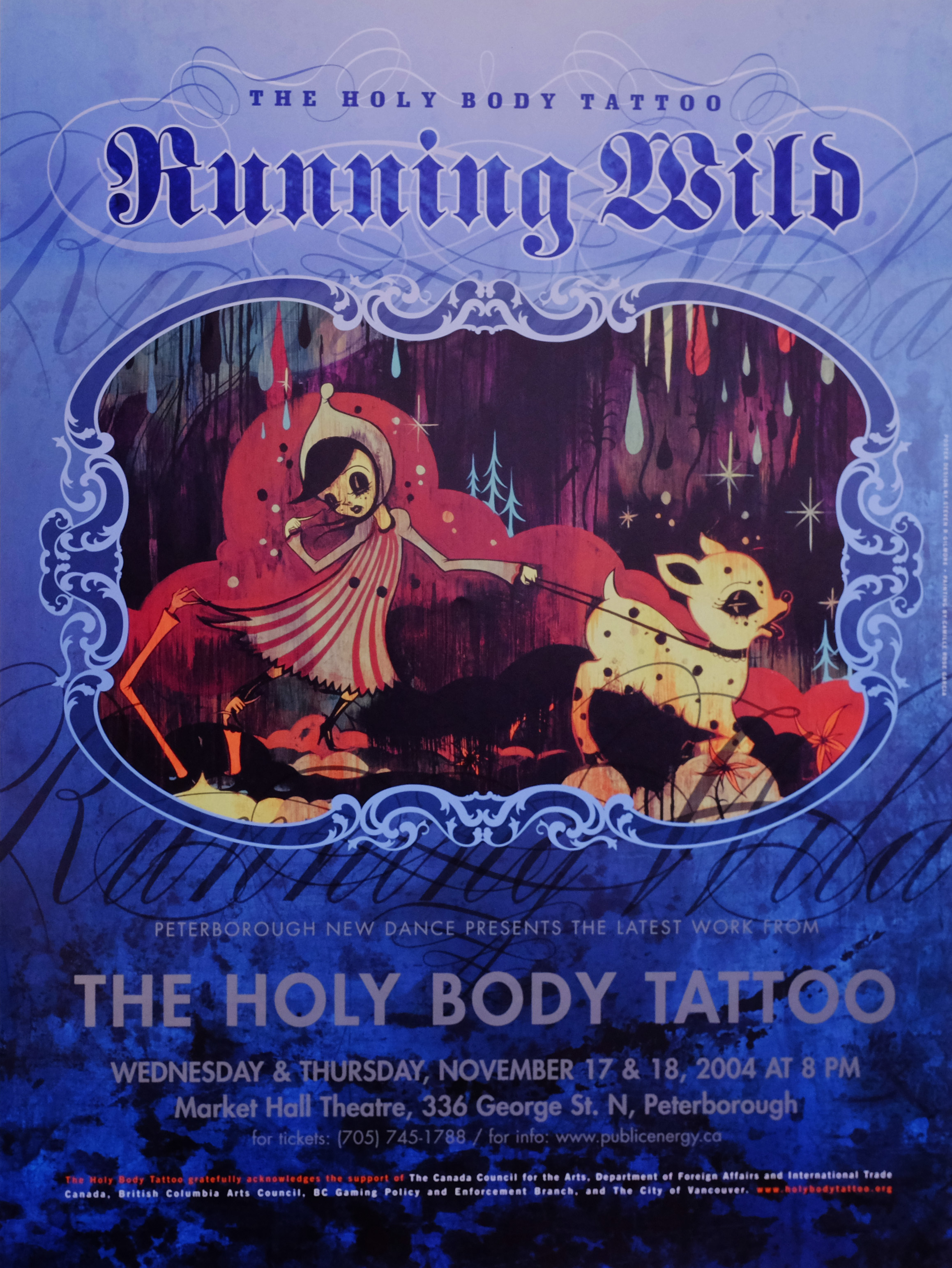 Running Wild Poster for The Holy Body Tattoo - Running Wild in the photo.