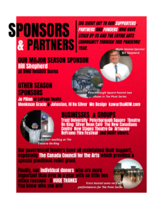 Sponsors and Partners page from Wrapping up 2020